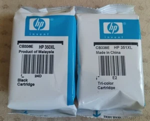Oryginalne kolorowe wkłady atramentowe HP 350XL 351XL - DE-Darmowa wysyłka - Zdjęcie 1 z 6