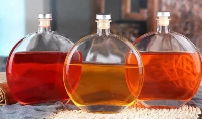 3x 0,5L Flasche mit Verschlüss- Glasfass Likörflasche Essig-Ölflasche - Bild 1 von 4