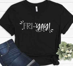 Friyay Fri Yay Teacher Funny Teacher Gifts Friday Cute Christmas T-shirt - Picture 1 of 8