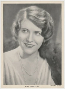 Ruth Chatterton 1931 Woman's Way Film Stars Large 7x9.75 Trading Card Insert - Picture 1 of 2