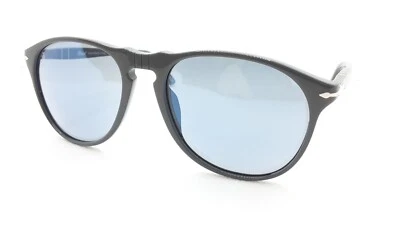 Óculos de sol Persol PO9649-S 1173/56 cinza completo com lente azul claro 55-18-145 - Imagem 1 de 4