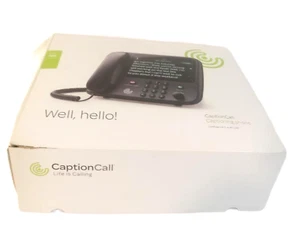 Caption Call Phone 78T Black Hearing Impaired Touch Screen Ethernet Tested - Zdjęcie 1 z 16