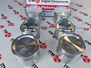 Piston Set of (6) without Rings +020 Oversize - fits Datsun 280Z 75-79 - Picture 1 of 5