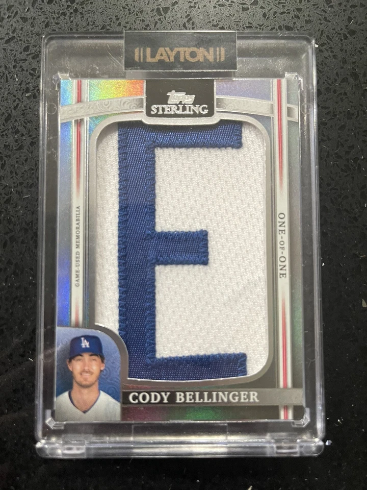Cody Bellinger 2022 Topps Sterling Jersey Letter Patch (1/1) One of One Dodgers - Image 1 of 1