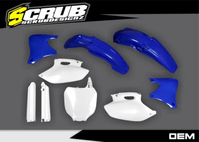 Yamaha YZ400F YZ426F 2000-2002 YZF400 YZF426 White / OEM color Plastic Body Kit - Image 1 of 4