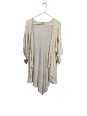 Cárdigan abierto Charlotte Russe beige suéter túnica talla M.     Foto 1 de 4