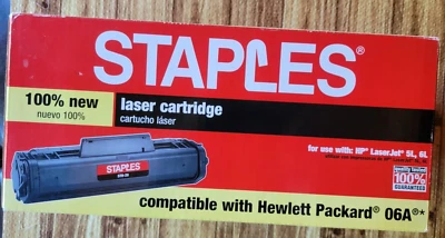 Cartucho laser Staples STH-20 compatível com Hewlett Packard 06A LaserJet 5L 6L - Imagem 1 de 4