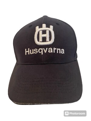 Husqvarna Motosierras Correa Ajustable Sombrero Gorra Hombres Mujeres Azul Blanco Foto 1 de 4