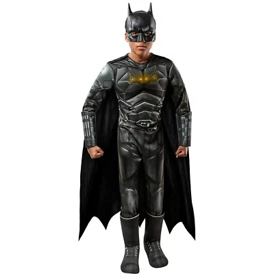 Boys The Batman Costume Emblem Lights Up Padded Muscle Chest, Sm, Medium or Lg - Image 1 of 3