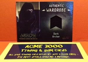 Cryptozoic Arrow Season 3 - Wardrobe Card DARK ARCHER - John Barrowman M08 22/99 - Picture 1 of 3