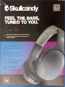 Skullcandy Crusher Evo Wireless Over-Ear Headset - Chill Gray - Zdjęcie 1 z 4