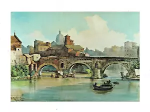 ROMA SPARITA PONTE ROTTO DI E. ROESLER FRANZ MUSEO DI ROMA CARTOLINA FG - Imagen 1 de 2