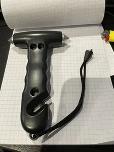 Martelletto Martello Emergenza Rompi Vetro Frangivetro Taglia Cinture - Imagen 1 de 3