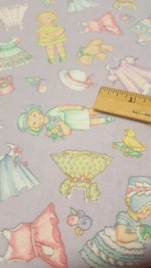 Vintage Daisy Kingdom Fabric Patty's Paperdolls Allover Lavender BY THE YARD  - Picture 1 of 10