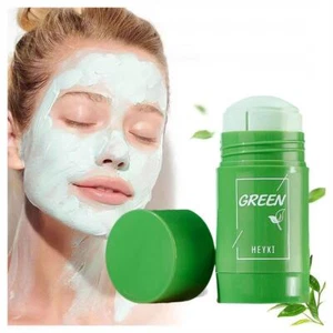 Green Tea Mask Facial Cleansing Oil Acne Blackhead Clean Hot Control Deep G5U4 - Foto 1 di 12