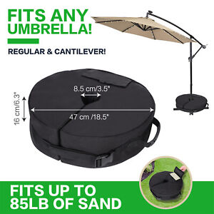 18" Round Weight Sand Bag for Outdoor Umbrella Offset Base Up to 85lb of Sand