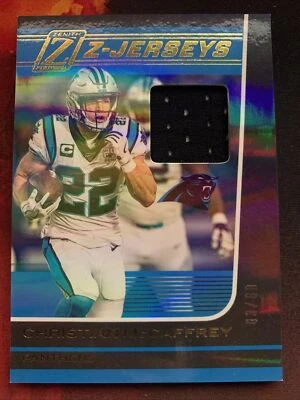 Christian McCaffrey Z-Jerseys Jersey Patch /60 2020 Zenith Panthers Panini - Image 1 of 3