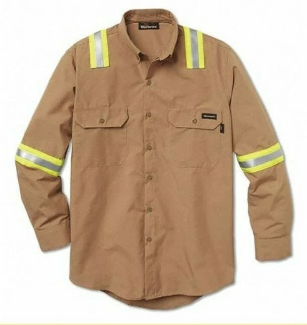 Workrite -2564BR Tostado/Marrón Talla FR HI VIS Cat 1 Camisas de Trabajo Usadas 4XL Mujer Foto 1 de 4