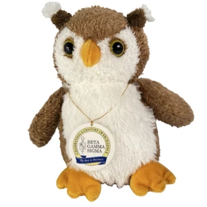 Mary Meyer Osgood Owl Sweet Rascals Soft Plush Stuffed Toy Beta Gamma Sigma Tag - Picture 1 of 9