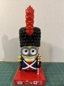 Gemmy Minions 12” Merry Minion Mischief Guard Nutcracker Motion Activated Sings - Picture 1 of 6
