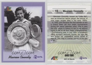 2021 All Sports #15 Maureen Connolly Rookie purple 040/100 tennis - Picture 1 of 1