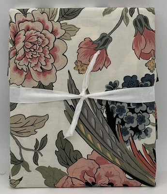 Cortina de ducha floral Pottery Barn Bloom ~ 72 x 72 ~ marfil multi Foto 1 de 2