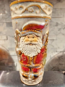 Keramikbecher, handgefertigte Keramiktasse oder Vase. 9 Zoll Höhen 3 Zoll Durchmesser. - Bild 1 von 4