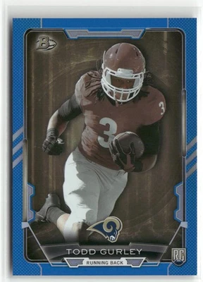 Bowman #28 Todd Gurley Rookies 2015 azul #/499 RC ☘️151 Foto 1 de 2