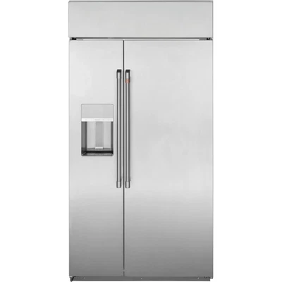 Cafe CSB48YP2NS1 48 Inch Counter Depth Built-In Side by Side Smart Refrigerator - Image 1 of 4