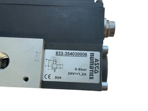 ASCO Numatics 833-354030006 Solenoid Valve 24V 1.2A 0-6 Bar Pneumatic Control - Picture 1 of 3