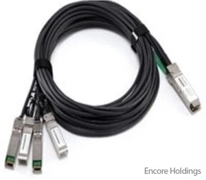 Dell 1 Meter QSFP Plus auf 4 x 10GbE SFP Plus Breakout Kabel - Schwarz K9HPR - Bild 1 von 1
