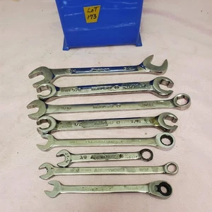 Lot of 8 Assorted Open-End Combination Wrench Set LOT-173 - Picture 1 of 14