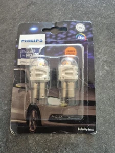 Philips Ultinon Pro 100 LED Bombilla Señalización Coche, PY21W Ámbar 12V + ¡ENVÍO RÁPIDO! - Imagen 1 de 2