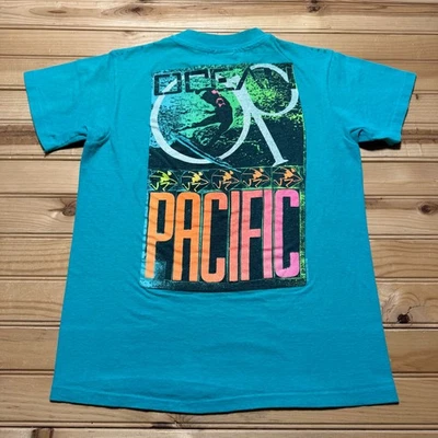 Camisa de recuerdo vintage 1990 Ocean Pacific Surfer Beach Tropical Island pequeña EE. UU. Foto 1 de 4