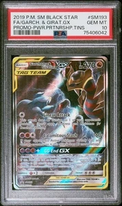 PSA 10 Gem Mint Garchomp & Giratina GX Promo SM193 2019 Pokemon Sun & Moon - Picture 1 of 2
