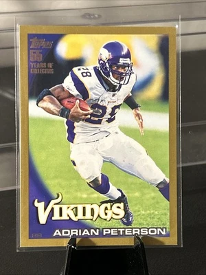 2010 Topps - Adrian Peterson #10 золото /2010 - Изображение 1 из 2