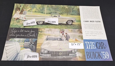 Vintage 1959 BUICK AD Original Print Ad Literature - Image 1 of 3