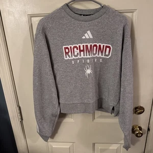 Women’s Xl Richmond Spiders Adidas Crop Sweat Shirt NWT  - Picture 1 of 10