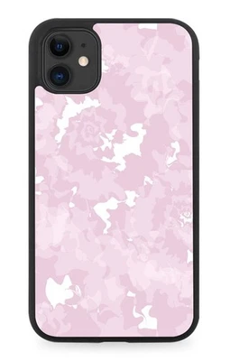 Pastel Pink Tie Dye Rubber Phone Case Light Pale Camo Design Pattern Girls M840 - Image 1 of 2