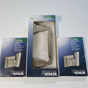 KOHLER Kallan Badbügel zum Einschrauben mit Einzelhaken und Handtuch Nickel gebürstet  - Bild 1 von 10