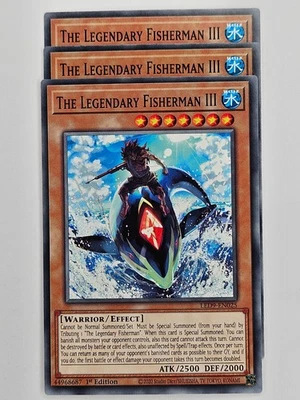 Yu Gi Oh - 3x LED9-EN025 The Legendary Fisherman III - Common - Image 1 of 4