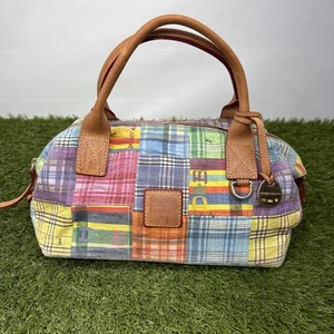 Bolso de Mano DOONEY & BOURKe De Colección Y2K Colorido Madrás Picnic Hormiga Estampado - Imagen 1 de 17