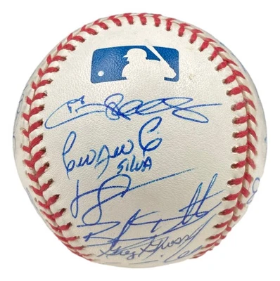 2002 Philadelphia Phillies (24) Signed Official MLB Baseball Rollins +23 JSA LOA - Image 1 of 4