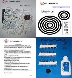 1964 Chicago Coin Mustang Pinball Machine Tune-up Kit - Includes Rubber Ring Kit - Picture 1 of 2