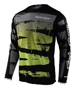 Troy Lee Designs Youth XS GP Jersey Brushed Black / Glo Green Off Road Enduro 