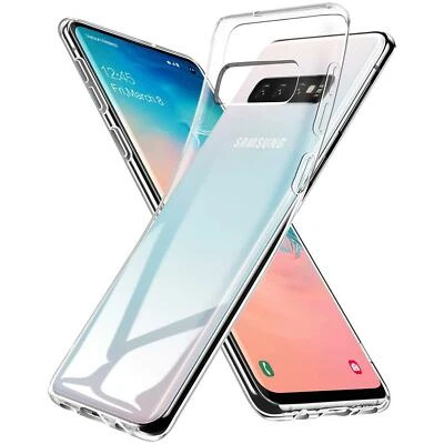 ATS-DISCOUNTER Schutz Hülle Für Samsung Galaxy S10 Handy Tasche Slim Silikon Cover Case Klar