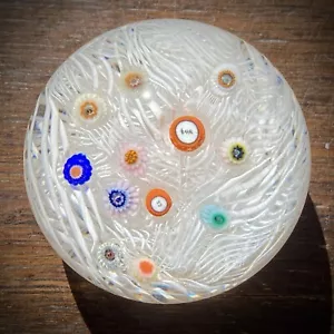 STRATHEARN Queen Elizabeth EllR '77 Silver Jubilee Briefbeschwerer Millefiori signiert - Bild 1 von 8