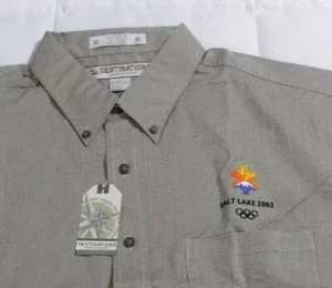 2002 SLC Salt Lake City offizielles Olympisches Logo XL Kleid Shirt Langarm neu mit Etikett - Bild 1 von 6