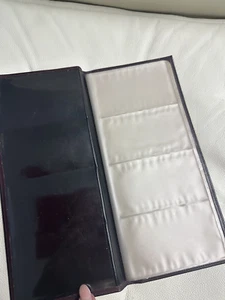 Visitenkarten Mappe Aufbewahrung Etui Tasche Organizer Leder wie Cartier weinrot - Bild 1 von 4