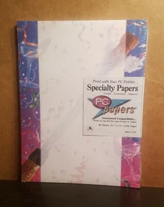 Papeles especiales para PC Papeles Nochevieja 60 Hojas 8,5"" x 11"" Nuevos Sellados - Imagen 1 de 3